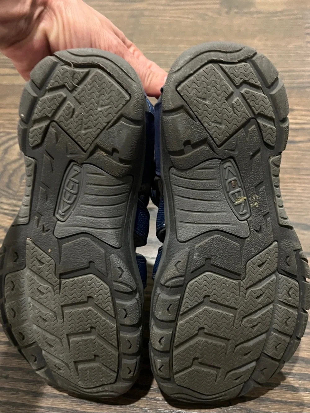 Barely Used Kids Navy Blue Keen Closed-Toe Water Sandals
